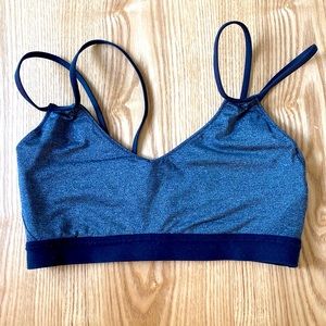 Nike shimmery black sports bra